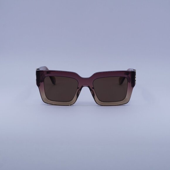 Off-White OERI14D MYSTIC 316E Sunglasses Burgundy Square Frame, Brown Lenses - Picture 3 of 9